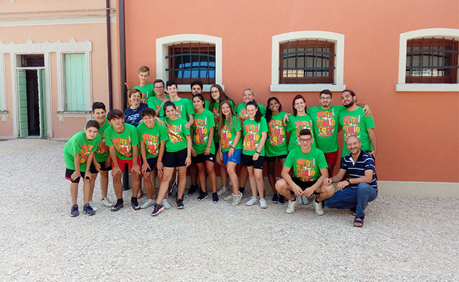 Foto del gruppo animatori del Gr.Est 2018 della parrocchia di Salgareda