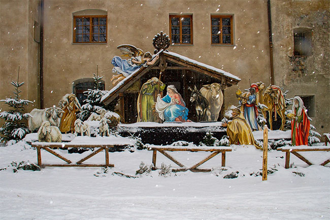 Foto di un presepio di Natale