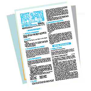 Immagine di un foglietto parrocchiale